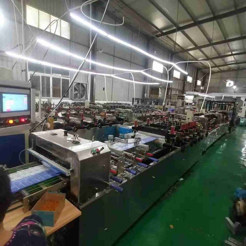 Zip Lock 3 Side Seal Pouch Making Machine 200 Segments Per Min